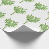 Munt kruiden botanische tuinvormig waterverf patro cadeaupapier (Hoek)