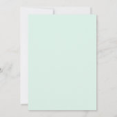 Munt Lilac Rozen Bruiloft Kaart (Achterkant)