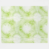 Munt Limoen Groen Tie Dye Fleece Deken (Voorkant (Horizontaal))