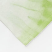 Munt Limoen Groen Tie Dye Fleece Deken (Hoek)