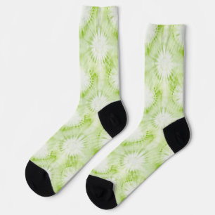 Munt Limoen Groen Tie Dye Sokken