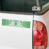 Munt Lotus Art Deco Fractale Bloem Kunst Bumpersticker (Op Truck)