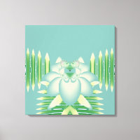 Munt Lotus Art Deco Fractale Bloem Kunst