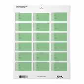 Munt met Faux Lace Etiket (Full Sheet)