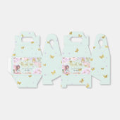 Munt met gekantelde tuinfee, vlinderverjaardag bedankdoosjes (Uitgevouwen)