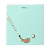 Munt Modern  Golf Notitieblok (Voorkant)