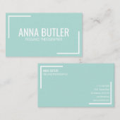 Munt Moderne Eenvoudige Minimale Professionele Kle Visitekaartje (Voorkant / Achterkant)