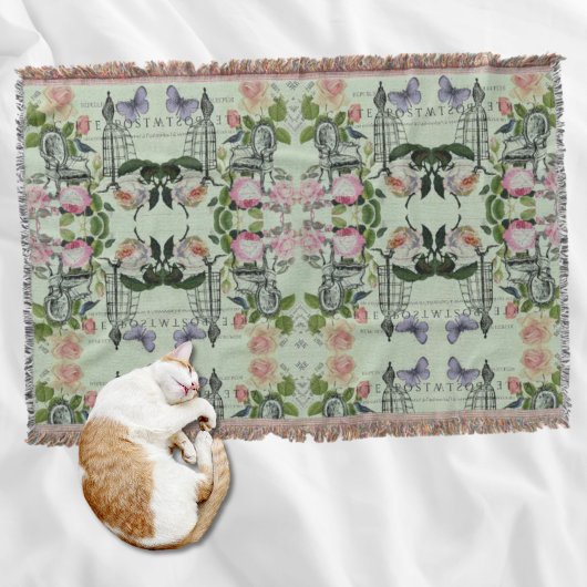 munt moderne vlinderparijs van het franse roos deken