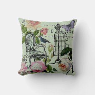 munt moderne vlinderparijs van het franse roos kussen