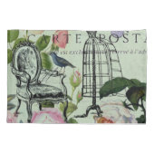 munt moderne vlinderparijs van het franse roos kussensloop (Achterkant-Links)