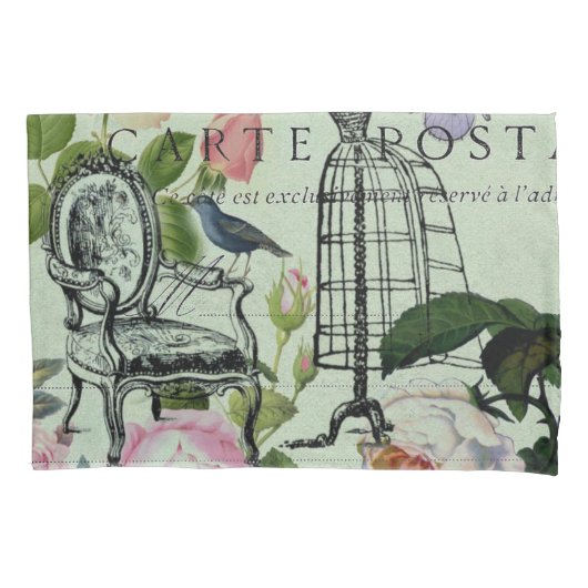 munt moderne vlinderparijs van het franse roos kussensloop (Voorkant-Links)