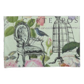 munt moderne vlinderparijs van het franse roos kussensloop (Voorkant-Rechts)