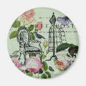 munt moderne  vlinderparijs van het franse roos magneet (Voorkant)