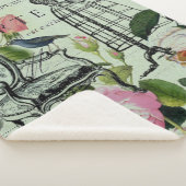 munt moderne  vlinderparijs van het franse roos sherpa deken (3/4)