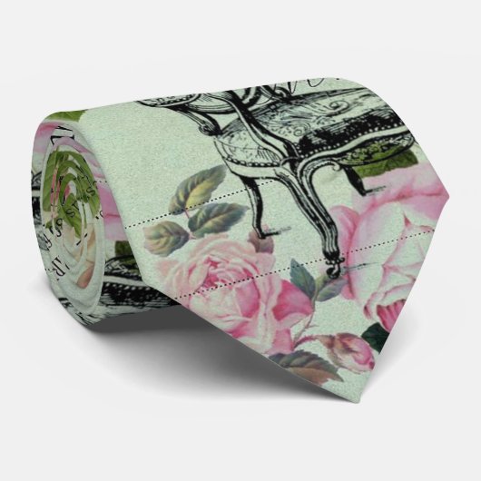 munt moderne  vlinderparijs van het franse roos stropdas (Opgerold)