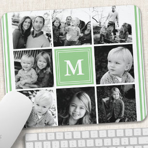 Munt Monogram Familiefotocollage Muismat