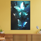 Munt Nacht Vlinders Canvas Afdruk (Insitu (Woonkamer))