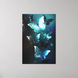 Munt Nacht Vlinders Canvas Afdruk