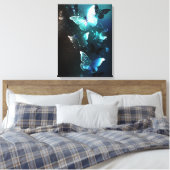 Munt Nacht Vlinders Canvas Afdruk (Insitu (Slaapkamer))