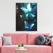 Munt Nacht Vlinders Canvas Afdruk (Insitu (Woonkamer))