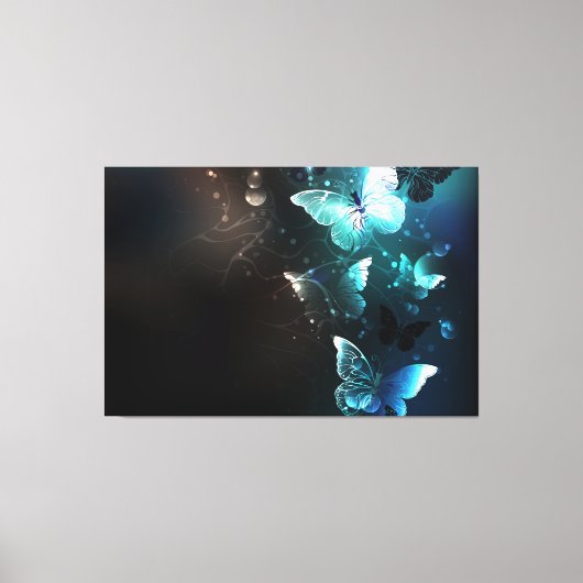 Munt Nacht Vlinders Canvas Afdruk (Voorkant)