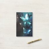 Munt Nacht Vlinders Post-it® Notes (Op bureau)