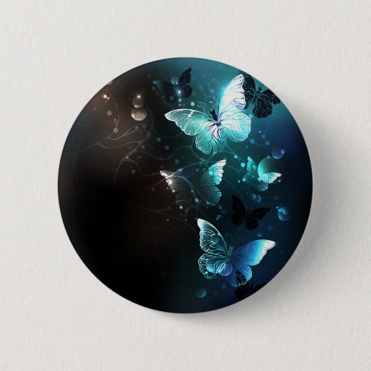 Munt Nacht Vlinders Ronde Button 5,7 Cm (Voorkant)