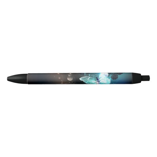 Munt Nacht Vlinders Zwarte Inkt Pen (Voorkant)