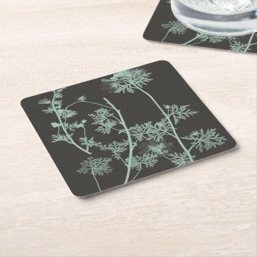 Munt & Natuur van houtskool Onderzoek IV Kartonnen Onderzetters (Schuin)