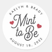 Munt om Persoonlijke Weddenschap Ronde Sticker (Voorkant)