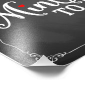 Munt om te worden, huwelijksgunst, trouwbord, vint foto afdruk (Hoek)