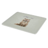 Munt Paars Bruin Cool Cat Bril   Snijplank (Hoek)