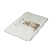 Munt Paars Bruine Coole Kat Bril Badmat (Gekanteld)
