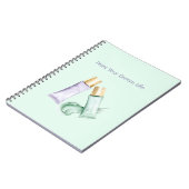 Munt Paarse Verf Droom Leven Notitieboek (Linkerzijde)