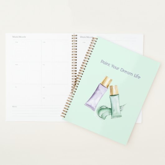 Munt Paarse Verf Droom Leven Planner (Display)