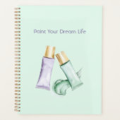Munt Paarse Verf Droom Leven Planner (Voorkant)