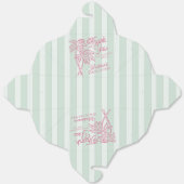 Munt Palm Spring Pastelkleurige Strand Bruidsdouch Bedankdoosjes (Ongevouwen)