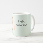 Munt Perzik Hello Sunshine Man Koffiemok (Voorkant rechts)