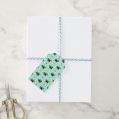 Munt Pug-cadeaubijslagen Cadeaulabel (Met Touw)