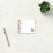 Munt & Rode Zomer Aardbei Patroon Post-it® Notes (Kantoor)