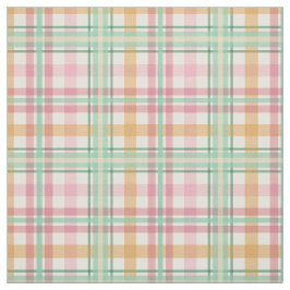 munt roze frambose oranje zomertijd tartan plaid stof
