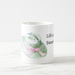 Munt Roze Hoed Leven is Lieflijk Koffiemok