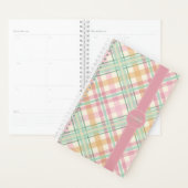 munt roze pastels springtijdplaid planner (Display)
