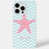 Munt & Roze Zigzag Pattern Starfish Case-Mate iPhone Case (Achterkant)