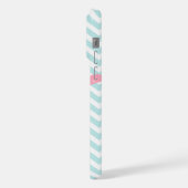 Munt & Roze Zigzag Pattern Starfish iPhone Hoesje (Linkerkant)