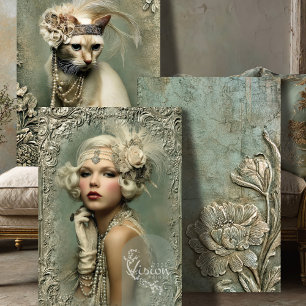 Munt Salie Allure Roaring 20's Matchings Set Inpakpapier Vel