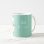 Munt Schattige Kerstman Sneeuwman Koffiemok (Voorkant rechts)