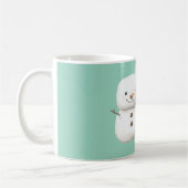 Munt Schattige Kerstman Sneeuwman Koffiemok (Links)