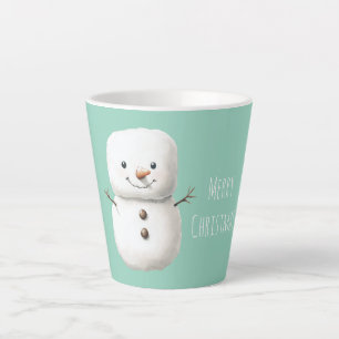 Munt Schattige Kerstman Sneeuwman Latte Mok
