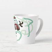 Munt sneeuwman latte mok (Rechterhoek)